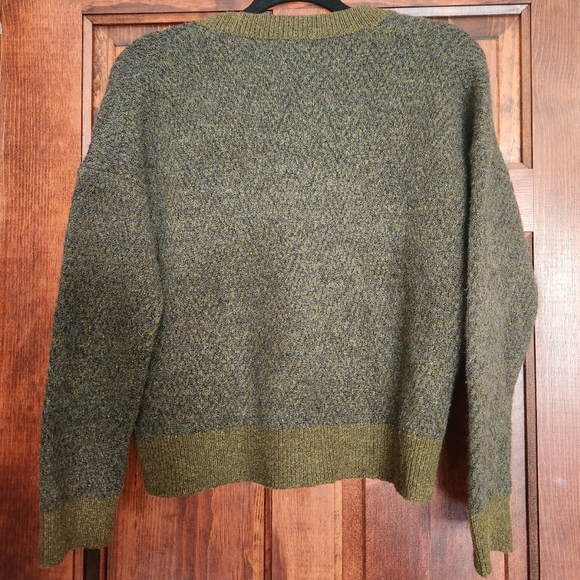 MADEWELL Kent Ex-Boyfriend Cardigan Sweater Tonal Herringbone XS - Picture 8 of 10